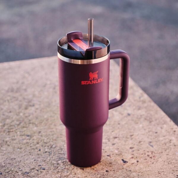Stanley Quencher H2.O FlowState Tumbler Pipetli Termos Bardak 1.18 Lt Plum