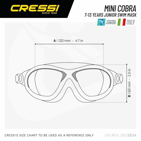 Cressi Mini Cobra Deniz Gözlüğü Light Blue/Lime