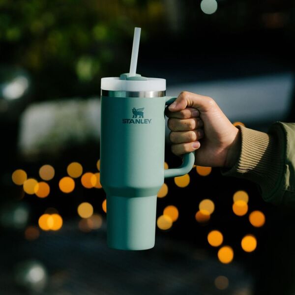 Stanley Quencher H2.O FlowState Tumbler Pipetli Termos Bardak 1.18 Lt Shale