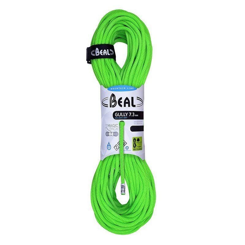 Beal Gully II 7.3 mm x 50 mt Dinamik İp (Goldendr) YEŞİL
