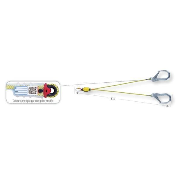 Beal Longe Dynapro Air V Hook XL 200 cm Lanyard