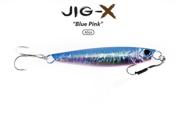 Fujin Jig-X 40 gr Shore Jigging - Jig Yem ZEBRA PİNK GLOW