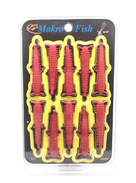 Makro Fish 4.5Cm Kokulu LRF Silikon Yem KIRMIZI