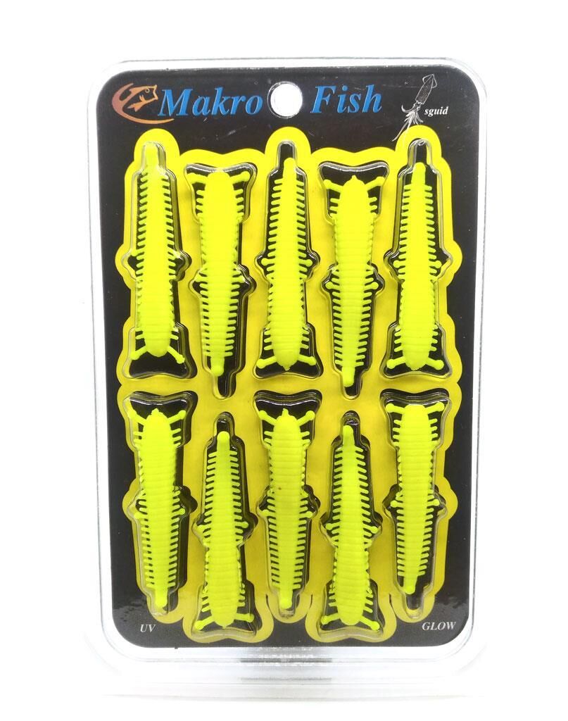 Makro Fish 4.5Cm Kokulu LRF Silikon Yem Sarı