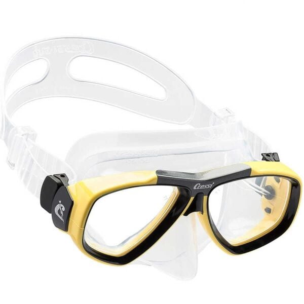 Cressi Focus Dalış Maskesi CLEAR-YELLOW