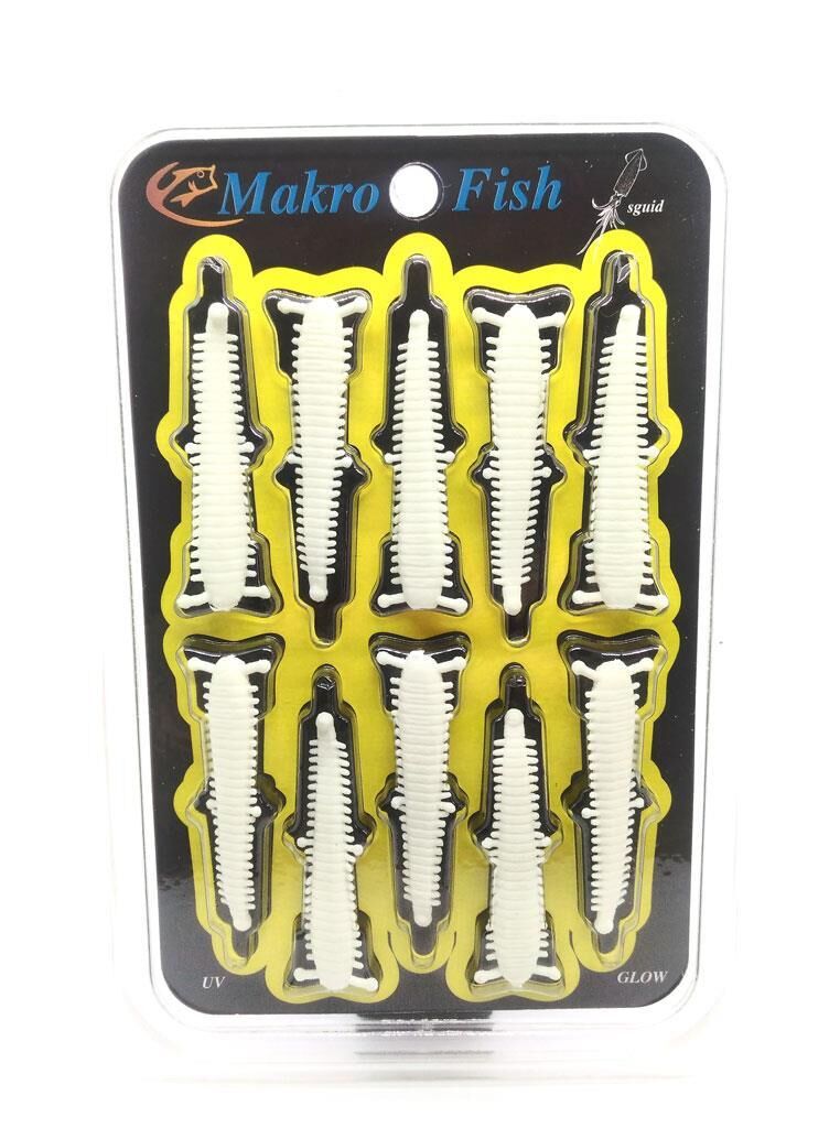 Makro Fish 4.5Cm Kokulu LRF Silikon Yem BEYAZ