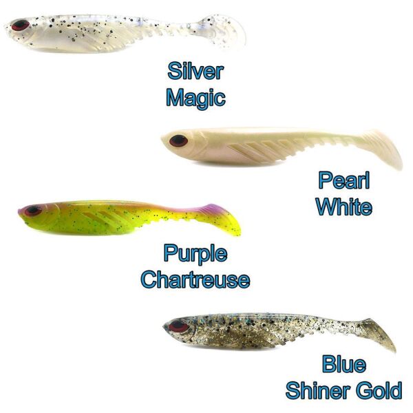Berkley PowerBait Riple Shad 9Cm 25Ct Slikon Yem PEARL WHİTE