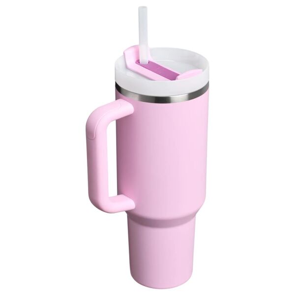 Stanley Quencher H2.O FlowState Tumbler Pipetli Termos Bardak 1.18 Lt Cherry Blossom