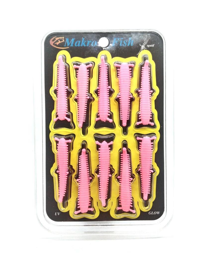 Makro Fish 4.5Cm Kokulu LRF Silikon Yem PEMBE