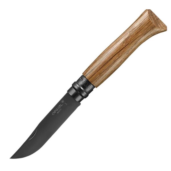 Opinel Inox No 8 Black Edition Meşe Saplı Paslanmaz Çakı (Siyah)