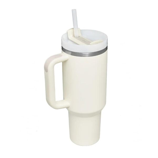 Stanley Quencher H2.O FlowState Tumbler Pipetli Termos Bardak 1.18 Lt Cream 2.0