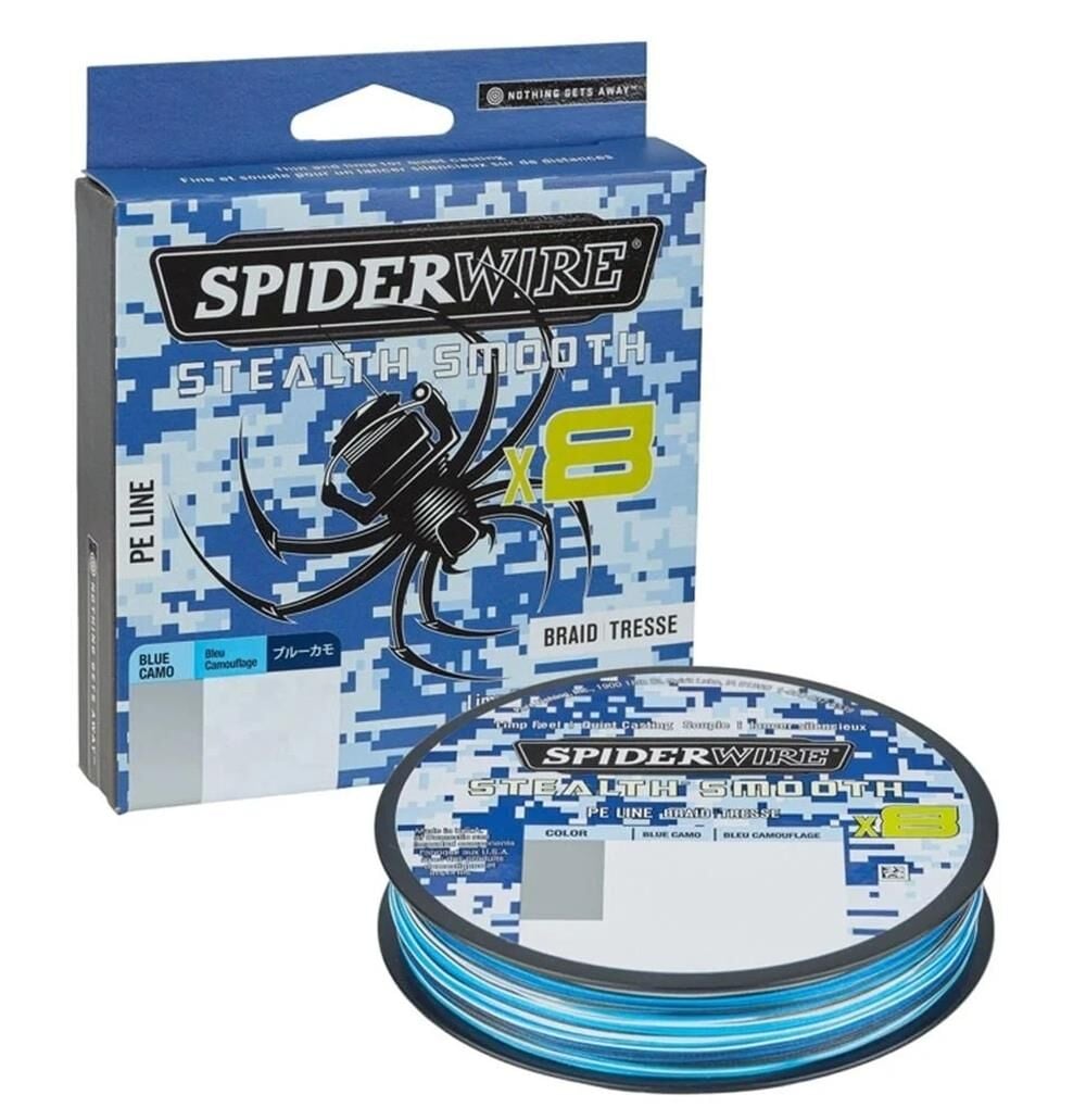 SpiderWire Stealth Smooth x8 Pe Braid Örgü İp Misina BLUE CAMO - 150 MT - 0,06 MM