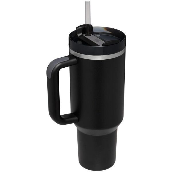 Stanley Quencher H2.O FlowState Tumbler Pipetli Termos Bardak 1.18 Lt Black 3.0