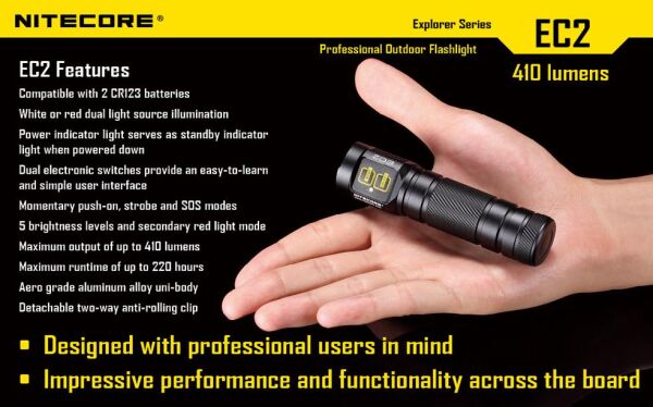 Nitecore EC2 320 Lümen El Feneri