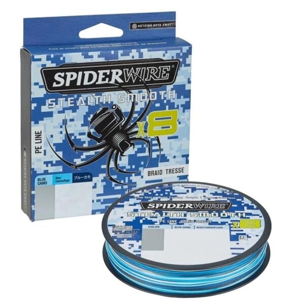 SpiderWire Stealth Smooth x8 Pe Braid Örgü İp Misina BLUE CAMO - 150 MT - 0,07 MM