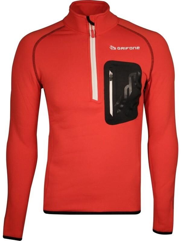 Grifone Murray Yarım Fermuarlı Polar KIRMIZI/SİYAH - L