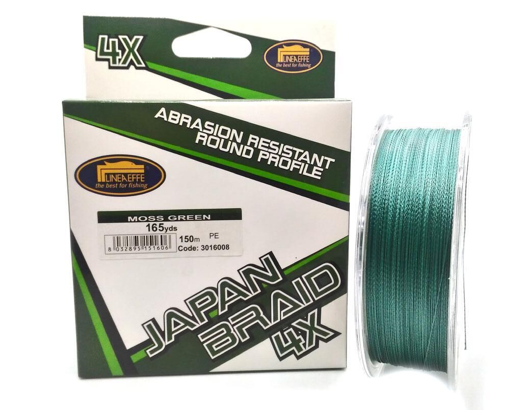 Lineaeffe 150Mt 4 Örgü Yeşil İp Olta Misinası YEŞİL - 0,08 mm