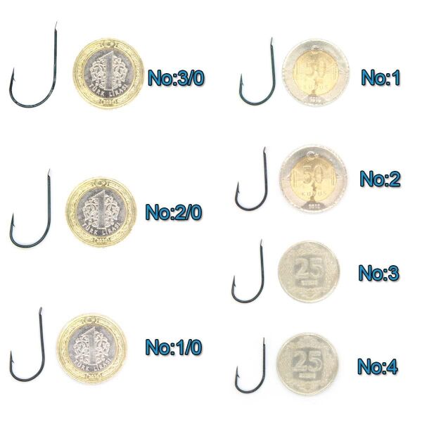 River X-Sharp ( 496-4D ) Slim Mavi Olta İğnesi MAVİ - NO:1/0