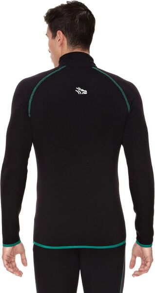 Grifone Murray Yarım Fermuarlı Polar Siyah-Yeşil - M