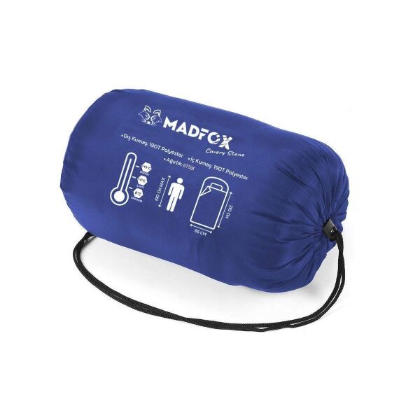 Madfox Cavery Stone Uyku Tulumu 0°C MAVİ