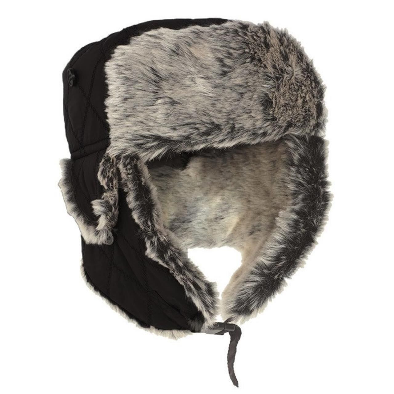 Sturm Kürklü Pilot Şapka ( Siyah )