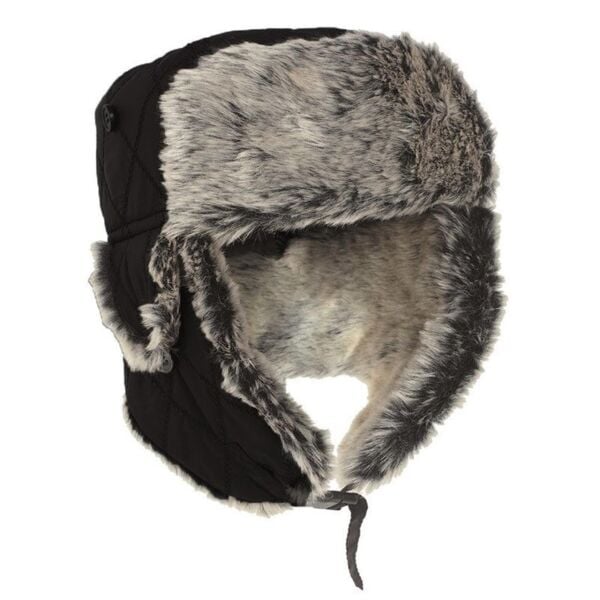 Sturm Kürklü Pilot Şapka ( Siyah )