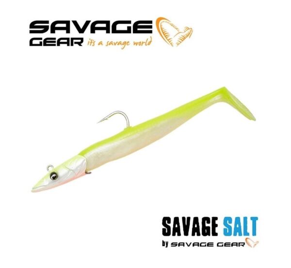 Savage Gear Sandeel V2 12cm 22gr 2+1 Silikon Yem LEMON BACK