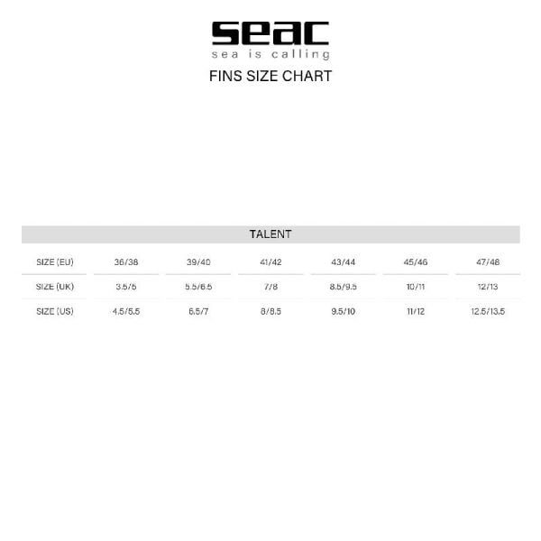 Seac Sub Talent Siyah Palet 45 - 46
