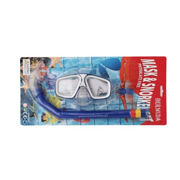 Bermuda Phthalate Free Maske Şnorkel Set MAVİ