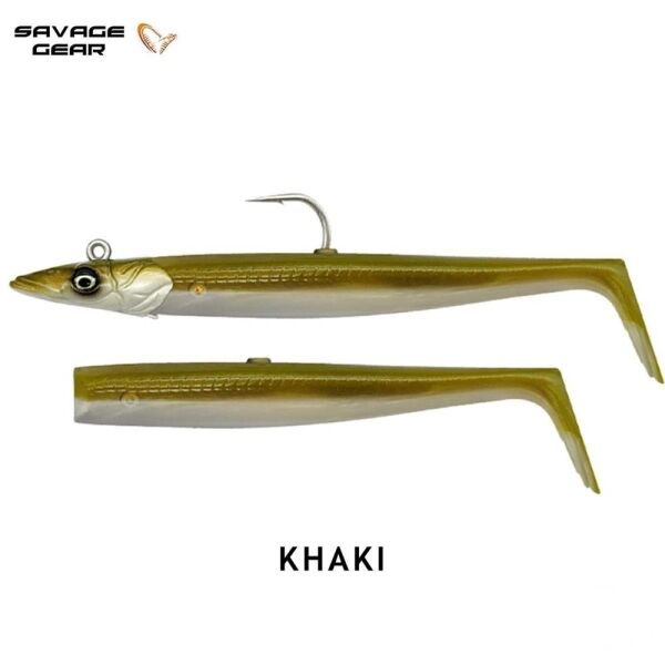 Savage Gear Sandeel V2 12cm 22gr 2+1 Silikon Yem Khaki