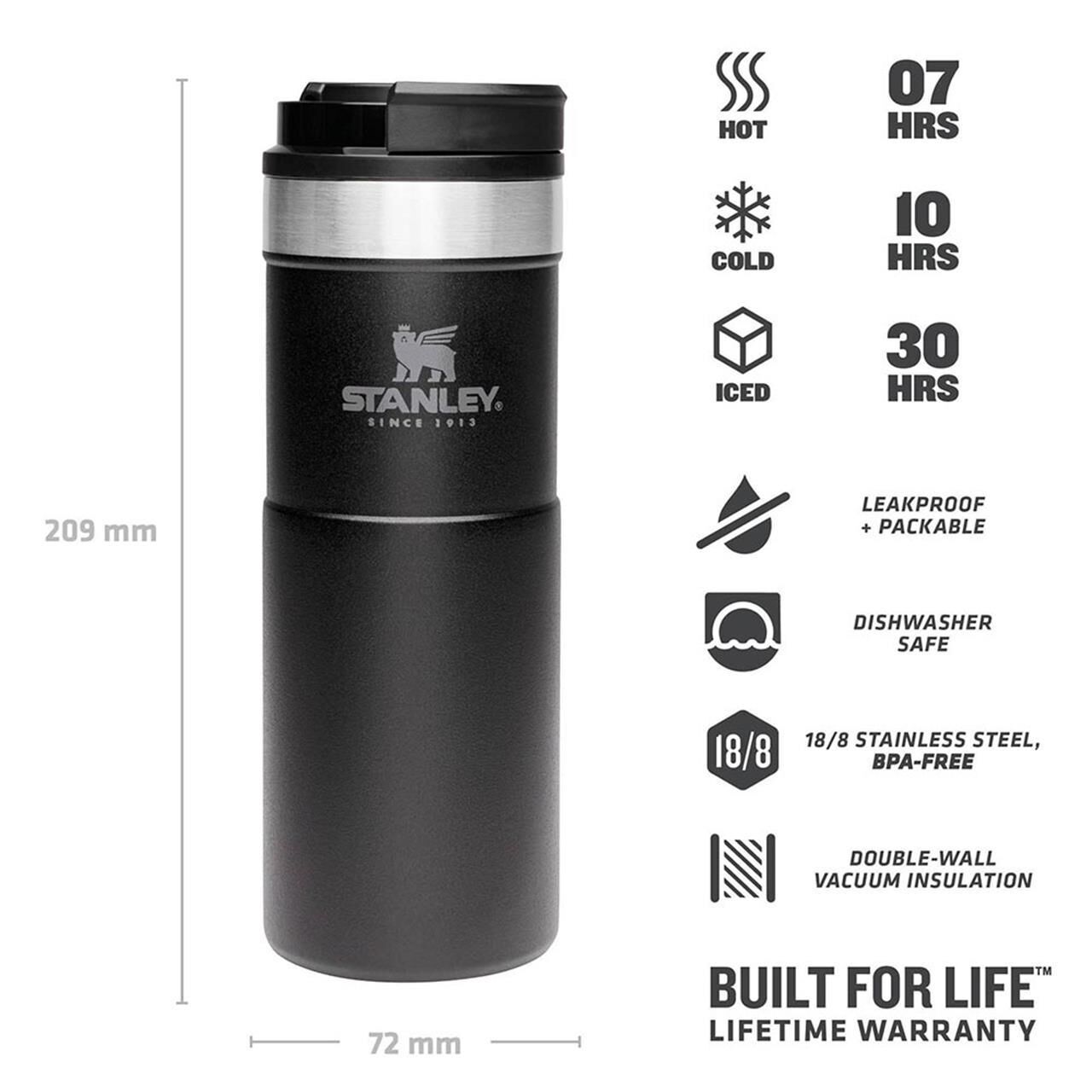 Stanley Klasik Neverleak Termos Bardak 0.47 LT SİYAH