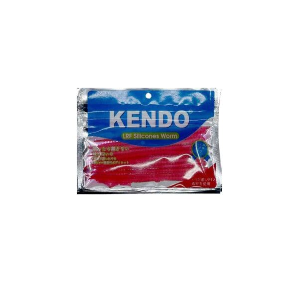 Kendo 10 cm Lrf Silicones Worm (Slim Gövde-Kokulu) RED