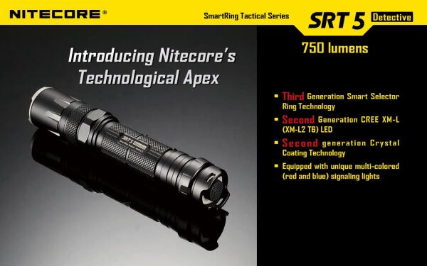 Nitecore SRT5 750 Lümen El Feneri (1x18650)