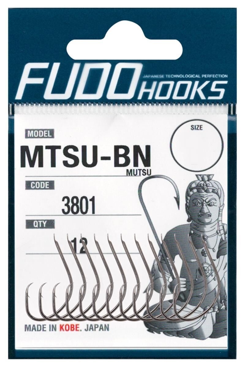 Fudo 3801 MTSU-BN Mutsu Black Nikel Olta İğnesi Black Nickel - NO:2/0