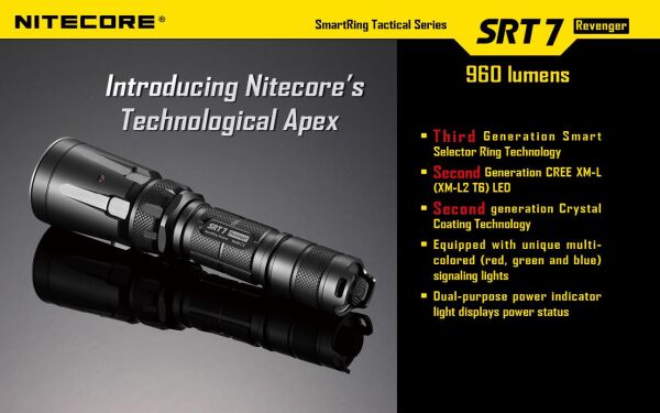 Nitecore SRT7 960 Lümen El Feneri (1x18650)
