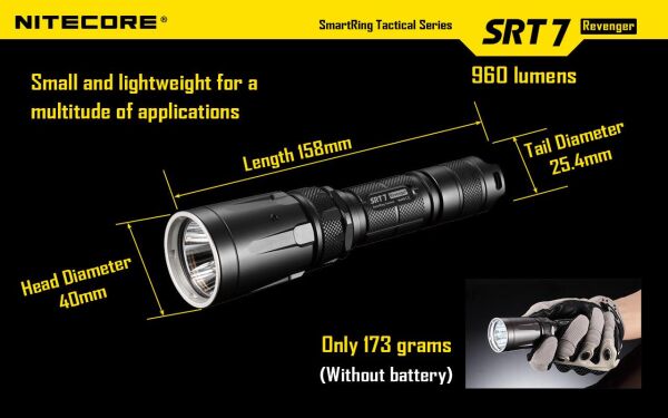 Nitecore SRT7 960 Lümen El Feneri (1x18650)