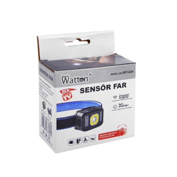 Black Watton Powerled + SMD Parlak Led + Sinyal Led Kafa Feneri
