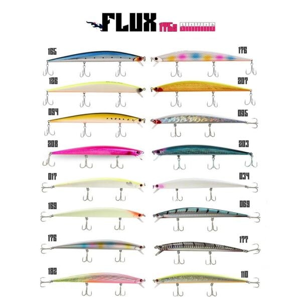 Fujin Flux 175 mm 29 gr Sinking Maket Balık CHART BACK PEARL