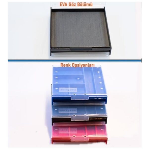 SeaGame Tackle Box Çift Taraflı Lrf Yem Kutusu MAVİ
