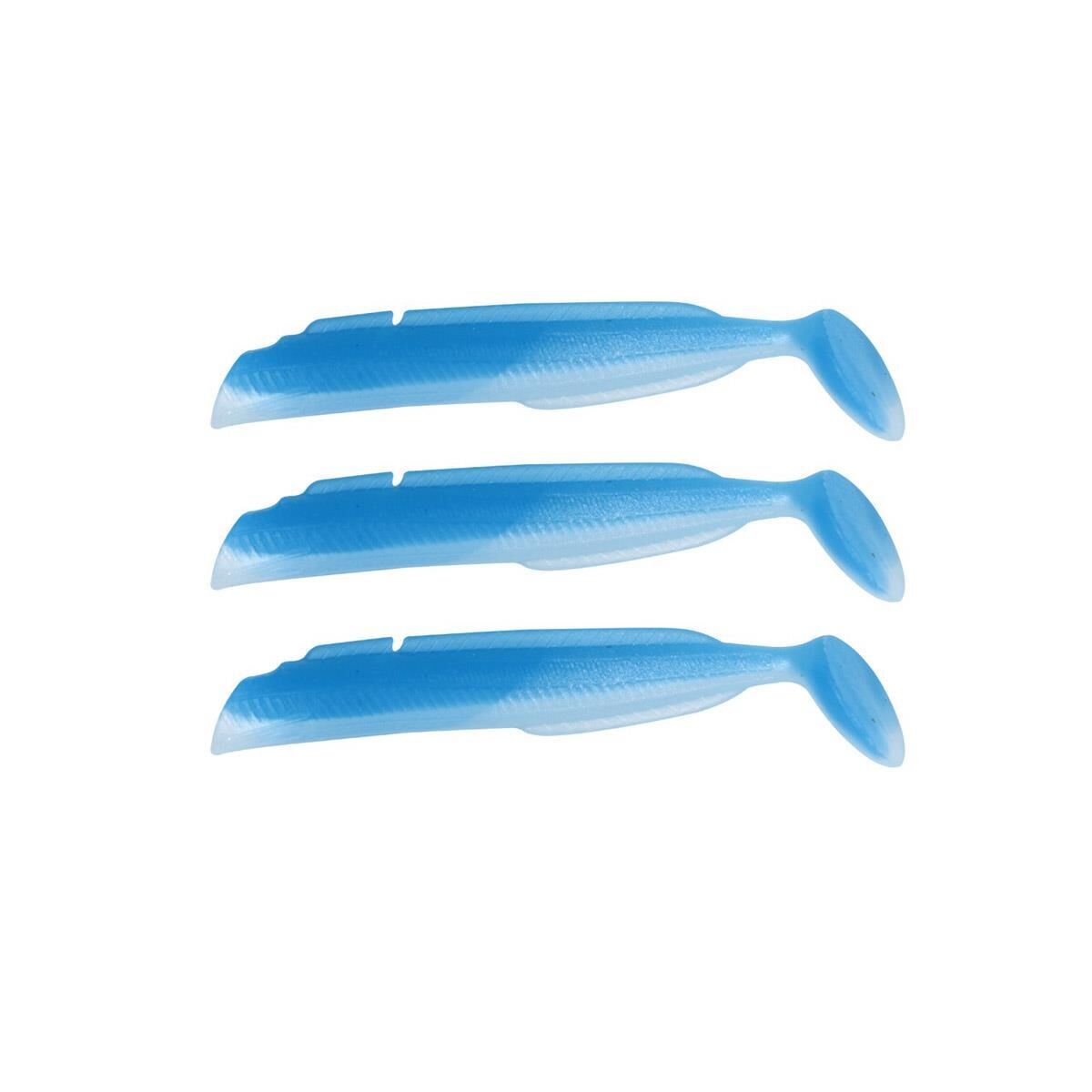 Fujin Salt Eel Body 13cm x3 Silikon Yem Gövde BLUE