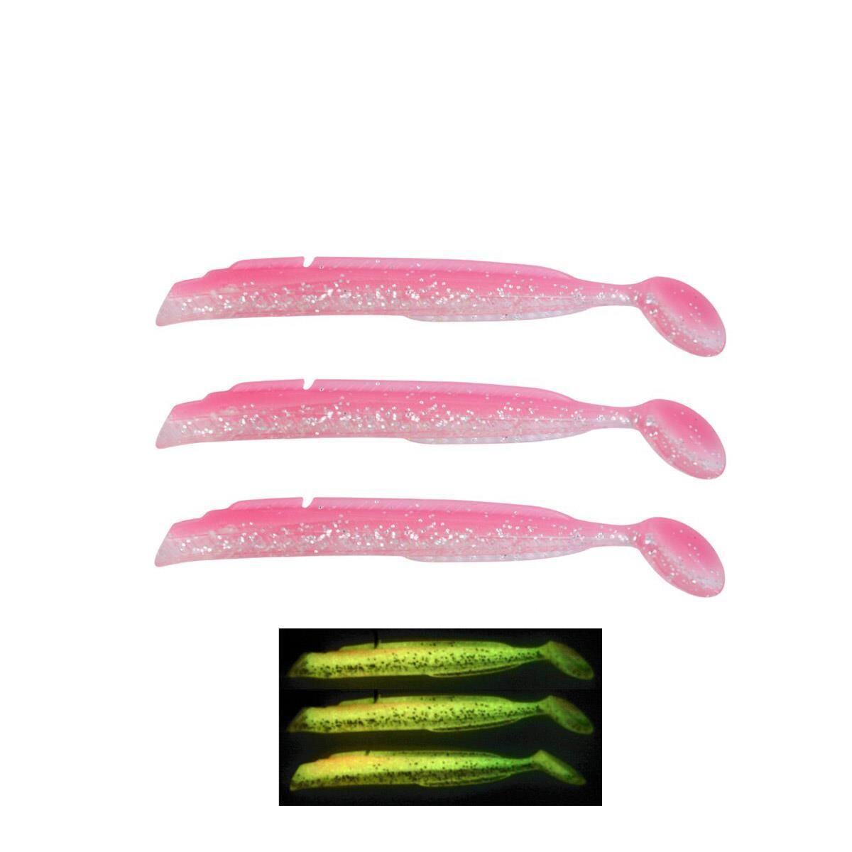 Fujin Salt Eel Body 13cm x3 Silikon Yem Gövde PINKY