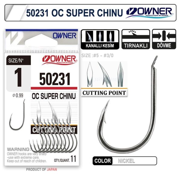 Owner 50231 Cut Super Chinu White Olta İğnesi