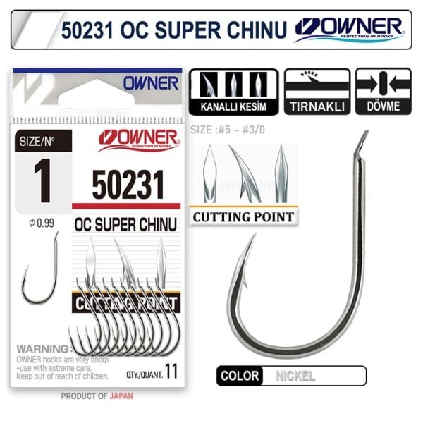 Owner 50231 Cut Super Chinu White Olta İğnesi