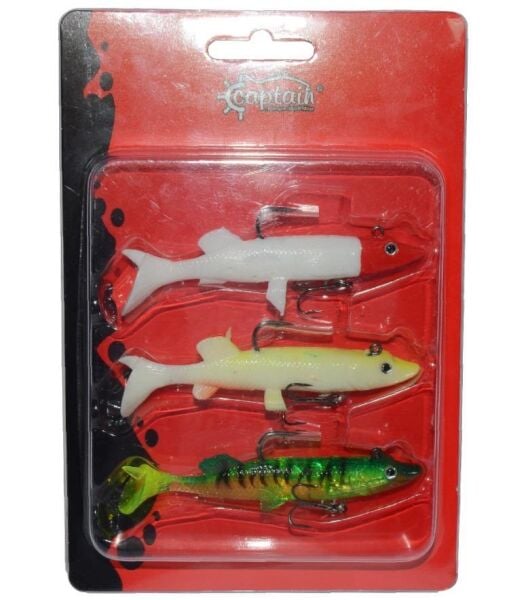 Captain Pluse Soft Pike 12cm Silikon Yem 3Lü Set
