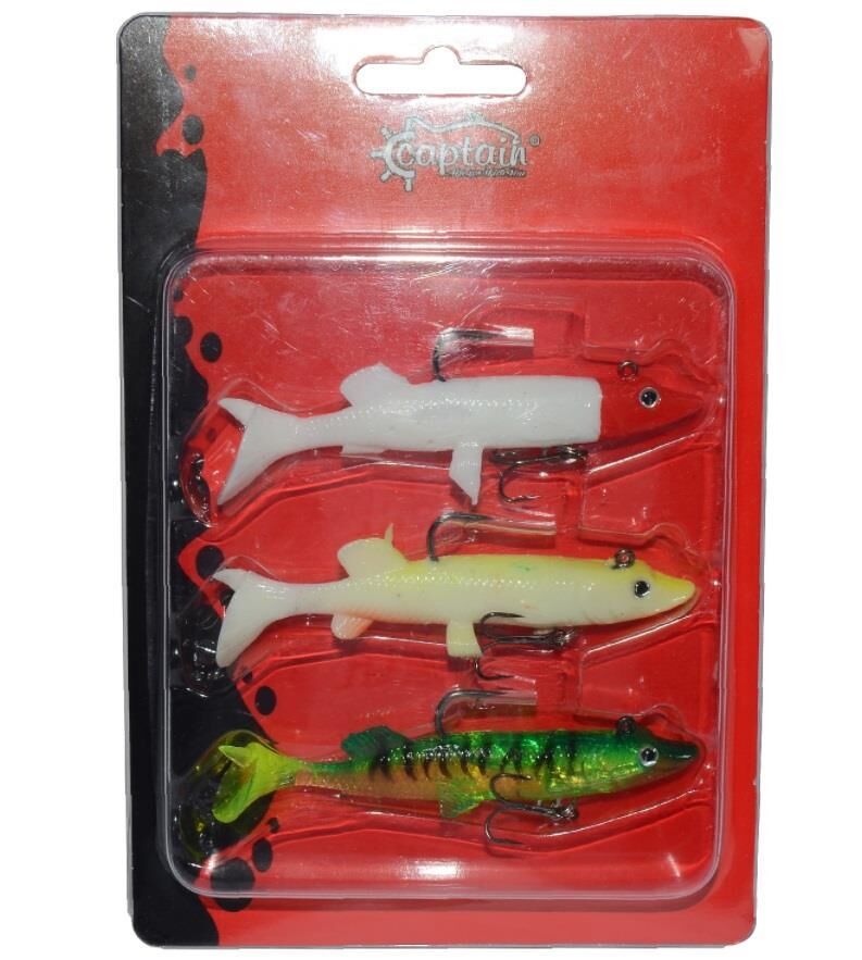 Captain Pluse Soft Pike 14cm Silikon Yem 3Lü Set
