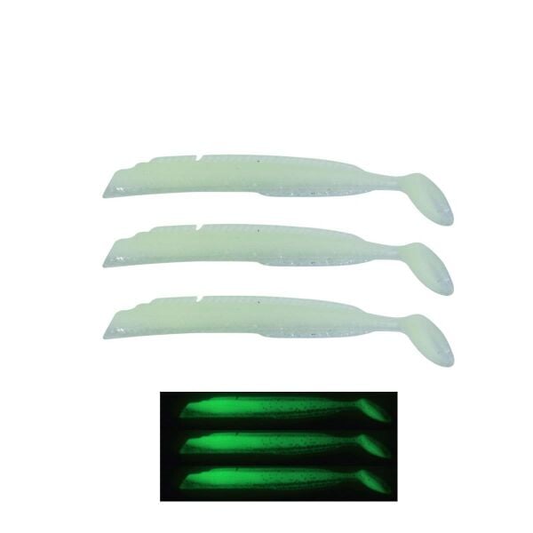 Fujin Salt Eel Body 13cm x3 Silikon Yem Gövde Glow Eel