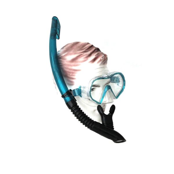 Bermuda Tempered Maske Şnorkel Set MAVİ