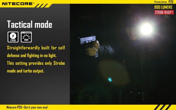 Nitecore P20 800 Lümen El Feneri