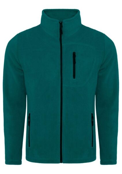 North Trace Winter Pass Tam Fermuarlı Erkek Polar KOYU YEŞİL - XL