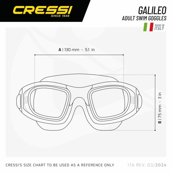 Cressi Galileo Deniz Gözlüğü CLEAR/AQUAMARINE